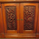 Cincinnati Art Carved Walnut Sideboard