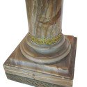 Onyx And Brass Pedestal