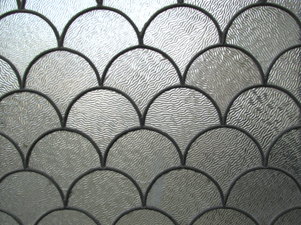 Large Arched Leaded Glass