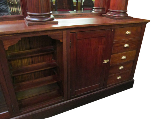 22-Foot Mahogany Back Bar