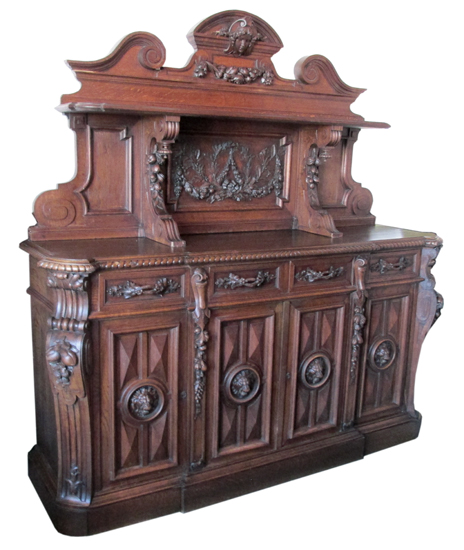 Carved European Sideboard