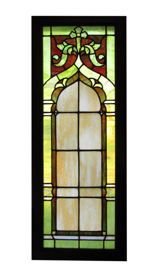 Pair Of Church Stained Glass Windows