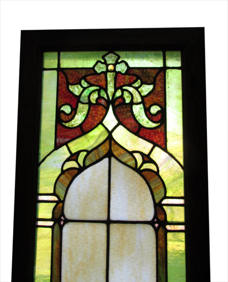 Pair Of Church Stained Glass Windows