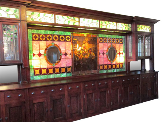 Stained Glass Back Bar