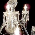 Crystal Chandelier With 2 Sconces
