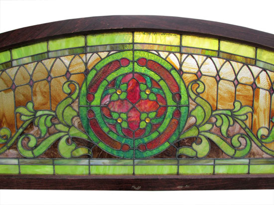 Large Arched Stained Glass Window