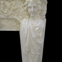 White French Figural Mantel