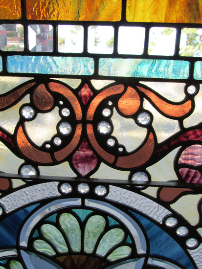 Stained Glass Window With Jewels