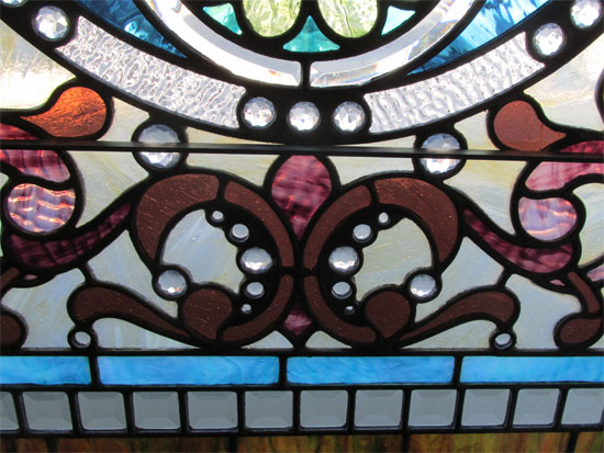 Stained Glass Window With Jewels