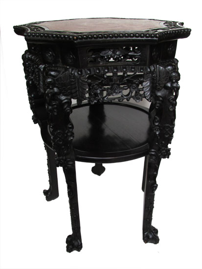 Marble Top Oriental Table Stand