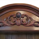 Arched Walnut Bookcase