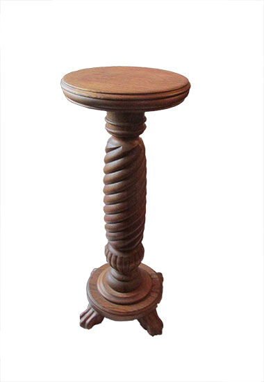 Carved Oak Pedestal