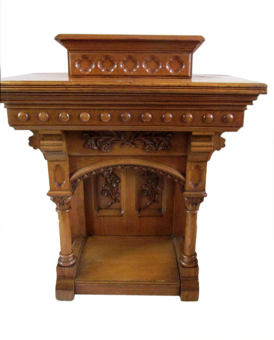 Carved Oak Pulpit