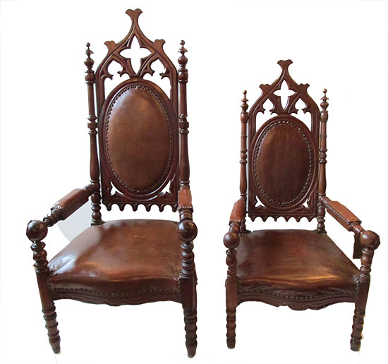 Pair of Gothic Chairs