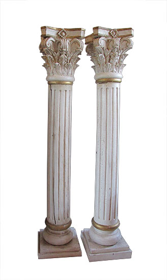 Pair of White Columns