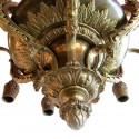 Brass Neoclassical Chandelier