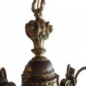Brass Neoclassical Chandelier