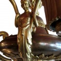 Brass Neoclassical Chandelier