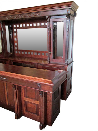 Mahogany Front & Back Bar