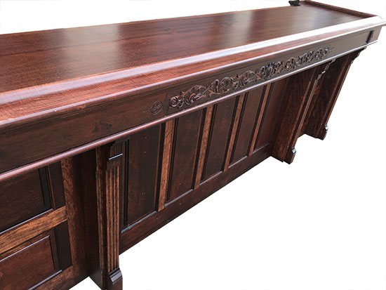 Mahogany Front & Back Bar