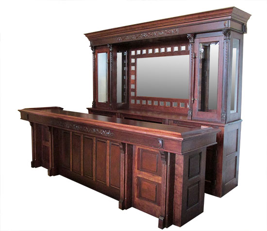 Mahogany Front & Back Bar