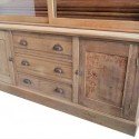 Oak Step Back Cabinet