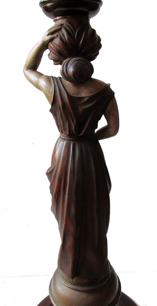 Wood Figural Pedestal