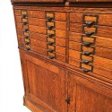 Oak Multi Drawer File Cabinet
