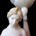 Marble & Alabaster Lady Lamp