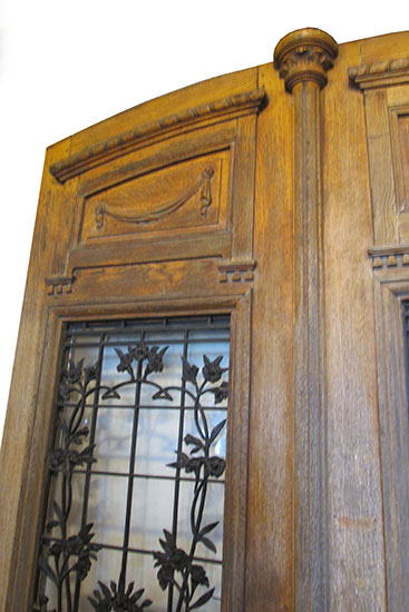 Pair Oak Entrance Doors