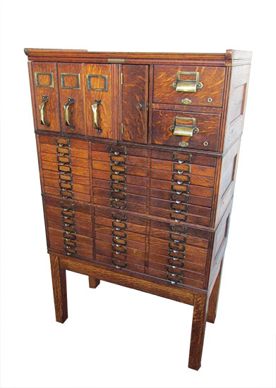 Oak File Cabinet