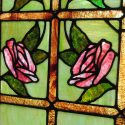 Large Stained Glass Window With Roses