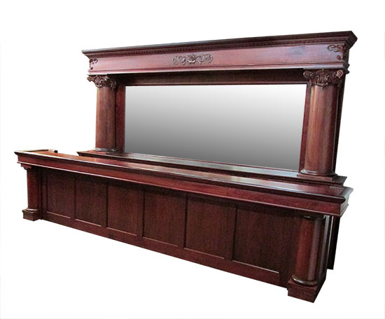 Brunswick Mahogany Front & Back Bar