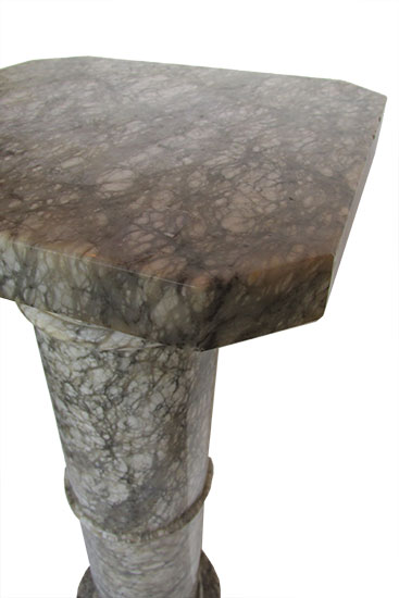 Gray Marble Pedestal
