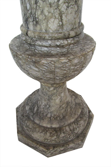 Gray Marble Pedestal