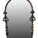 Brass Console With Mirror