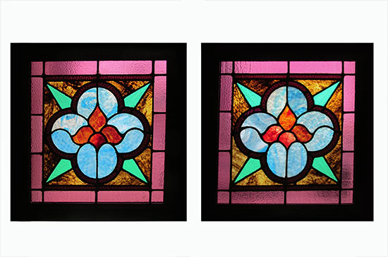 Set Of Small Stained Glass Windows