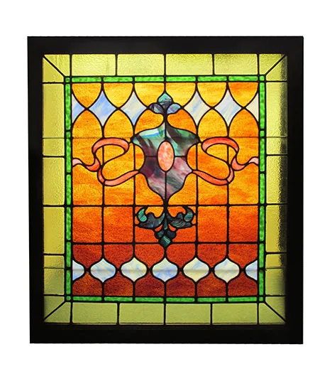 Victorian Stained Glass Window - Wooden Nickel Antiques