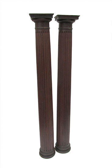 Pair Of Fluted Columns