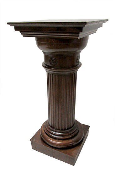 Large Oak Pedestal