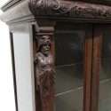 Carved Oak China Cabinet