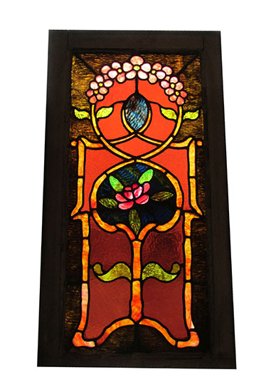 Pair of Small Stained Glass Windows