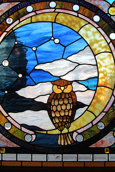 Stained Glass “Owl” Window