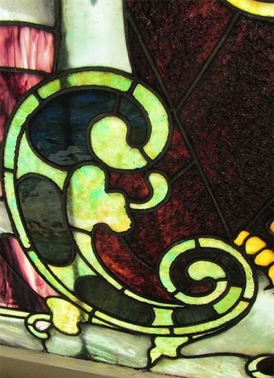 Griffin Stained Glass Window