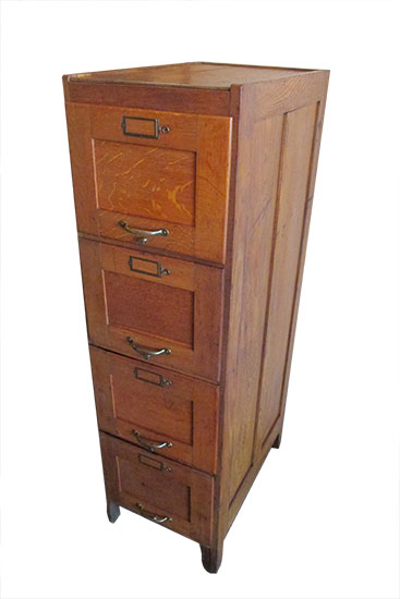 Oak File Cabinet