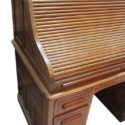 Oak Roll Top Desk With Chair