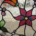 Stained Glass Window With Flowers