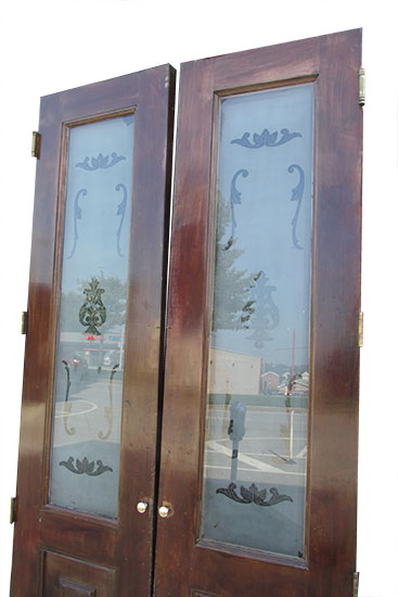 Etched Glass Doors