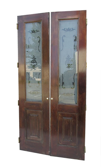 Etched Glass Doors