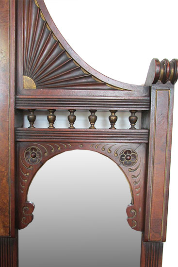 Inlaid Marquetry Hall Mirror